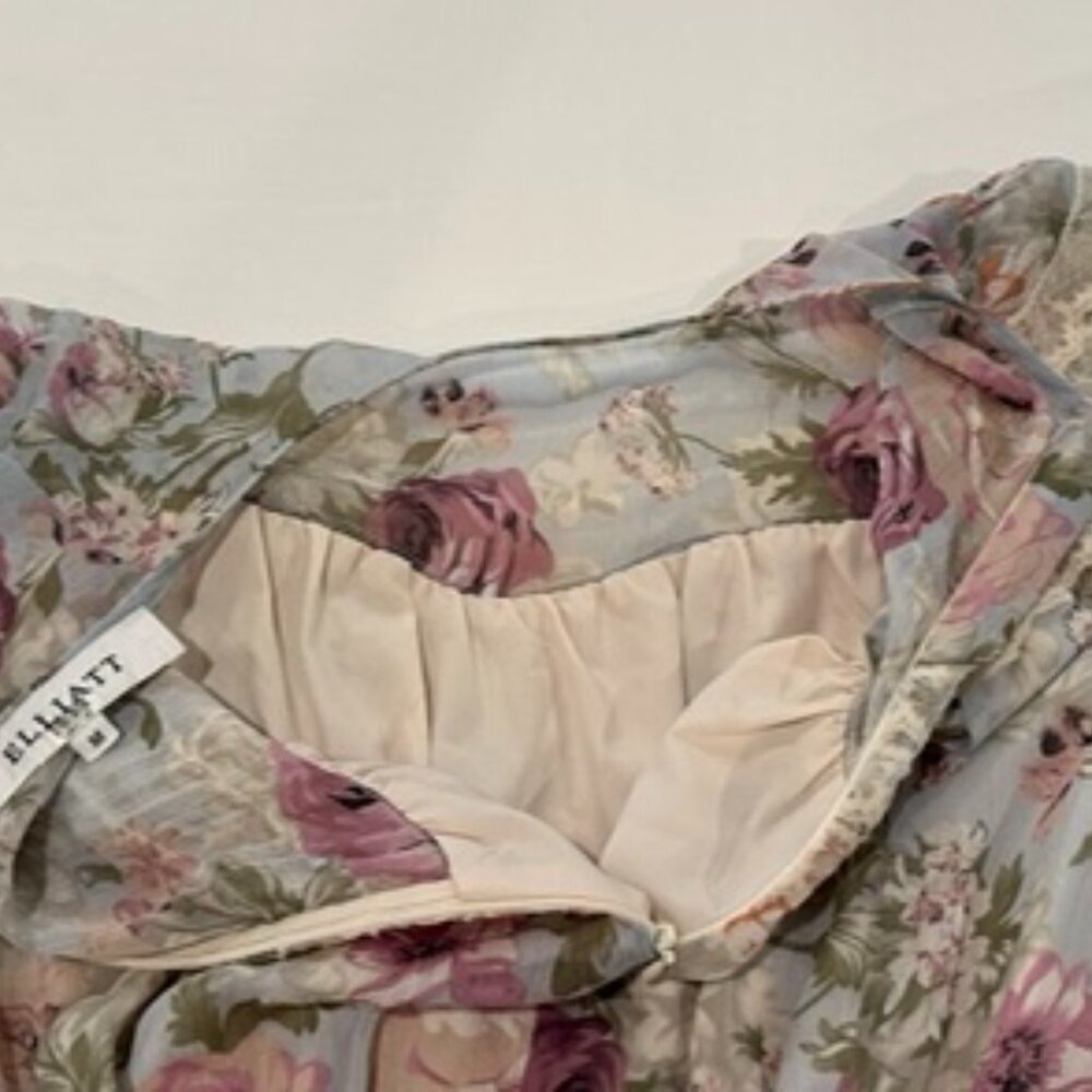 Elliatt Floral Long Sleeve Romper/Playsuit Sz M - Picture 10 of 14